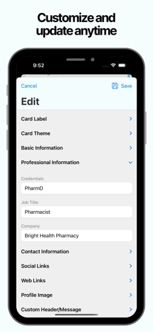 Helix: Digital Business Card screenshot