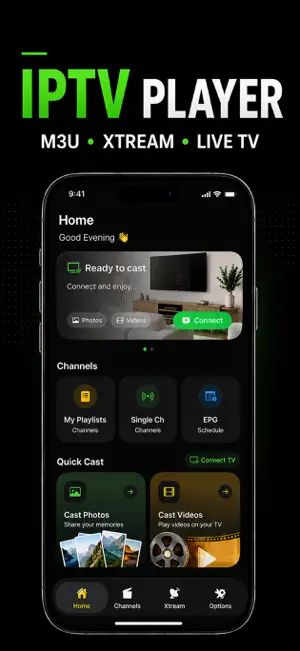 IPTV Player – Live TV & M3U screenshot 1