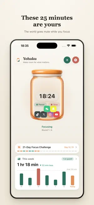 Yohaku: Stop Doomscrolling Now screenshot 3