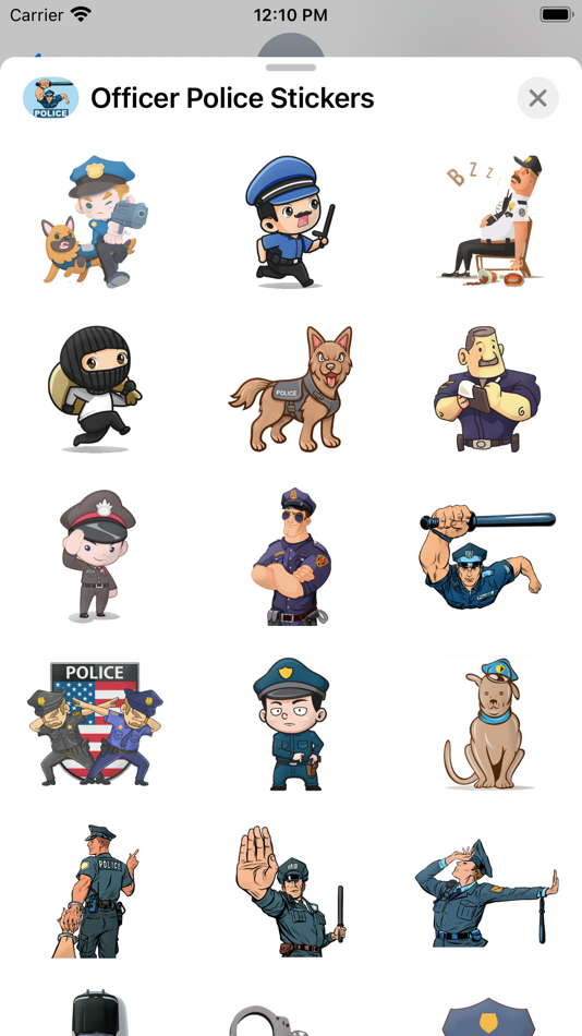 #3. Officer Police Stickers (iOS) De: Bee Lea Teo