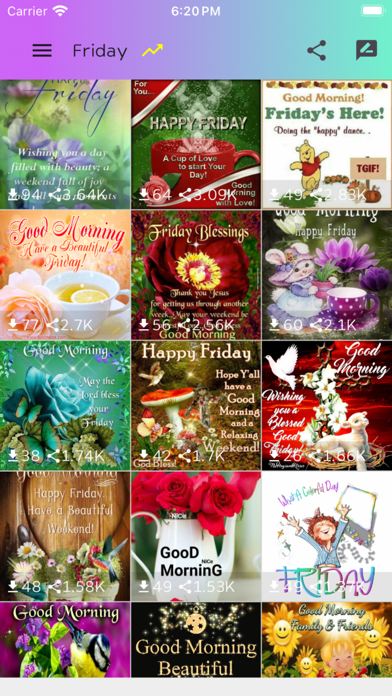Good Morning & Evening Images Screenshot