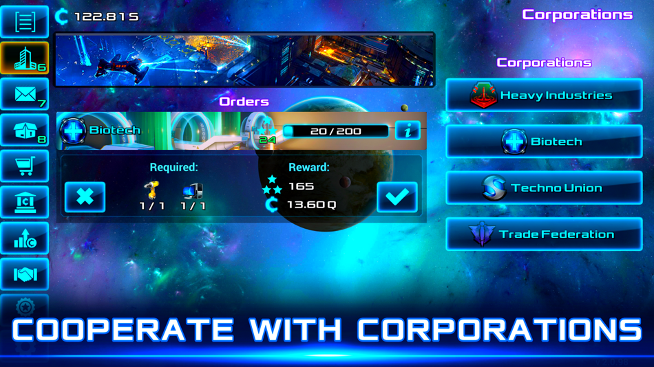 #5. Idle Space Business Tycoon (iOS) By: APPWILL COMPANY LTD