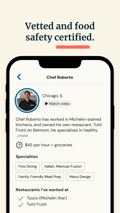 Sous - Personal Chefs Screenshot