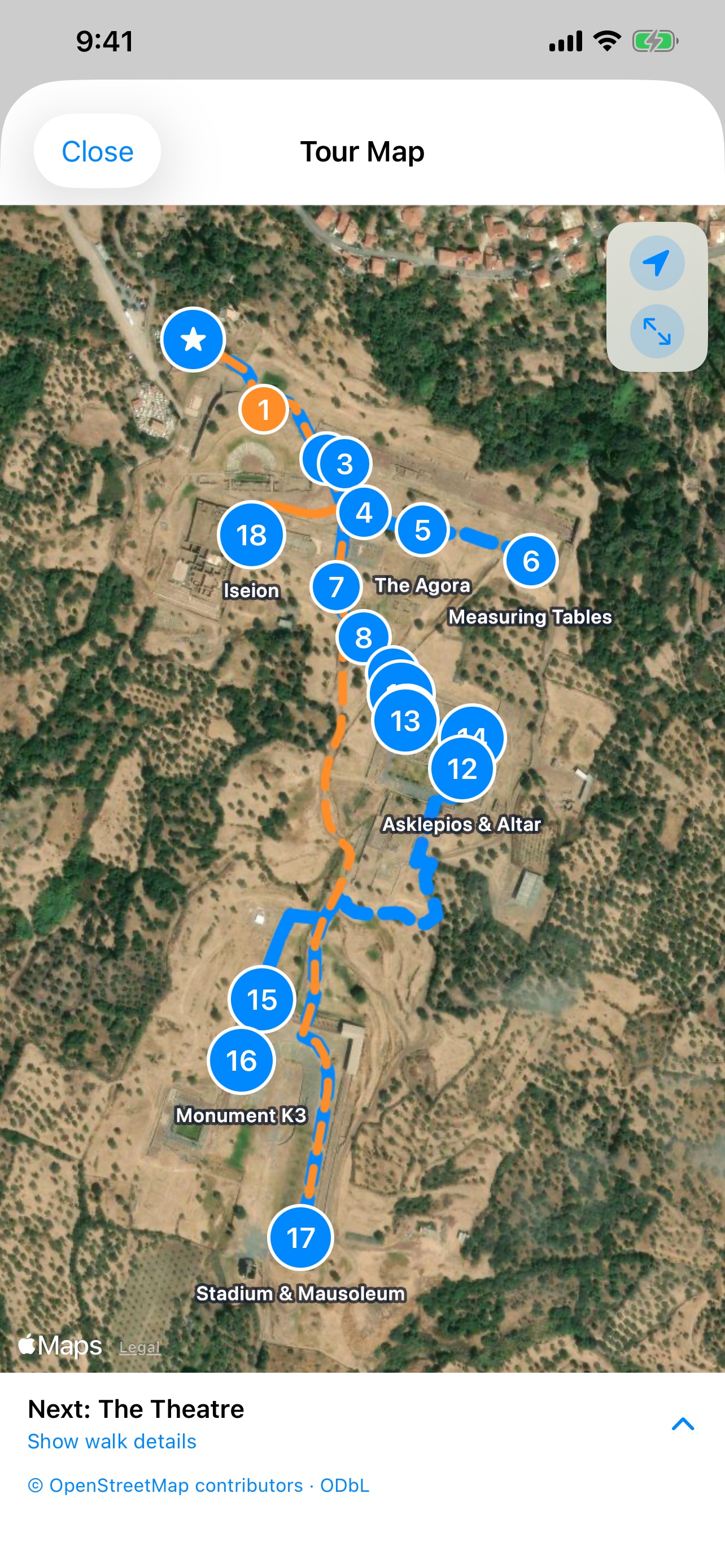 Screenshot 3 of Ancient Messene Audio Tour