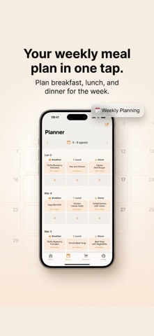 Cibora: AI Meal Planner iPhone screenshot