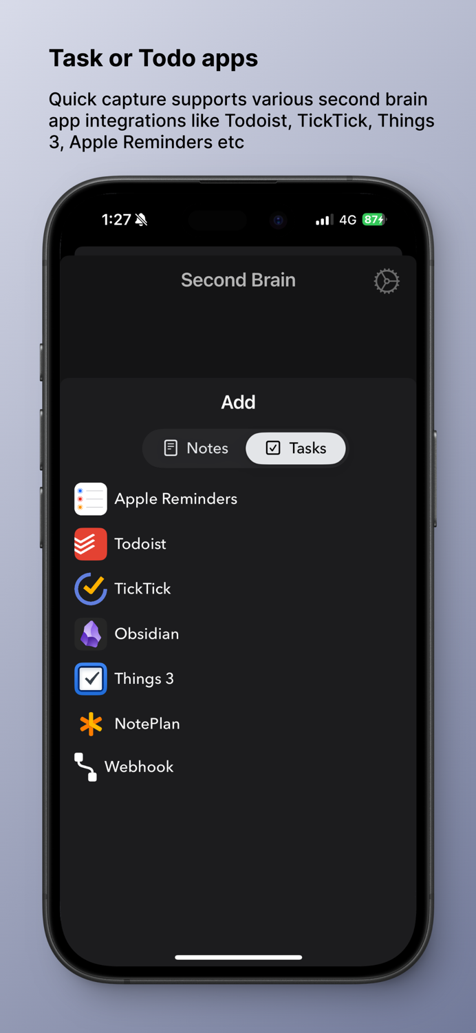 Quick Capture - Supasend