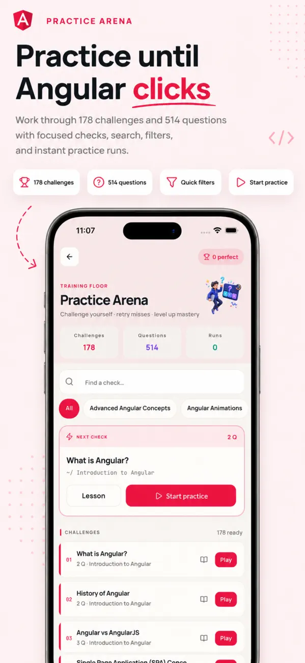 Screenshot #3 pour Learn Angular & TypeScript