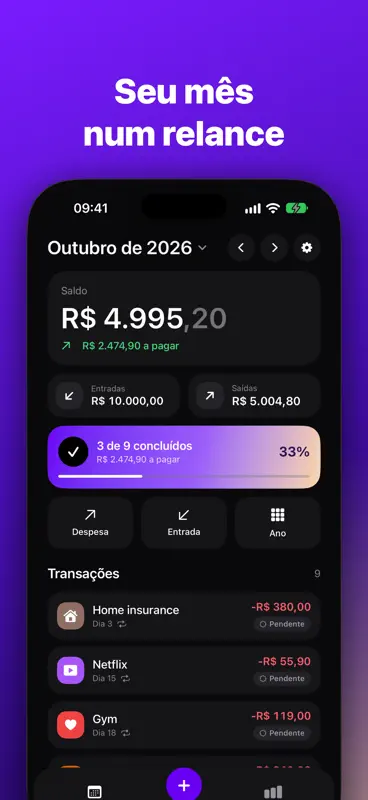 Moovy – Finanças Pessoais screenshot 1 of 3