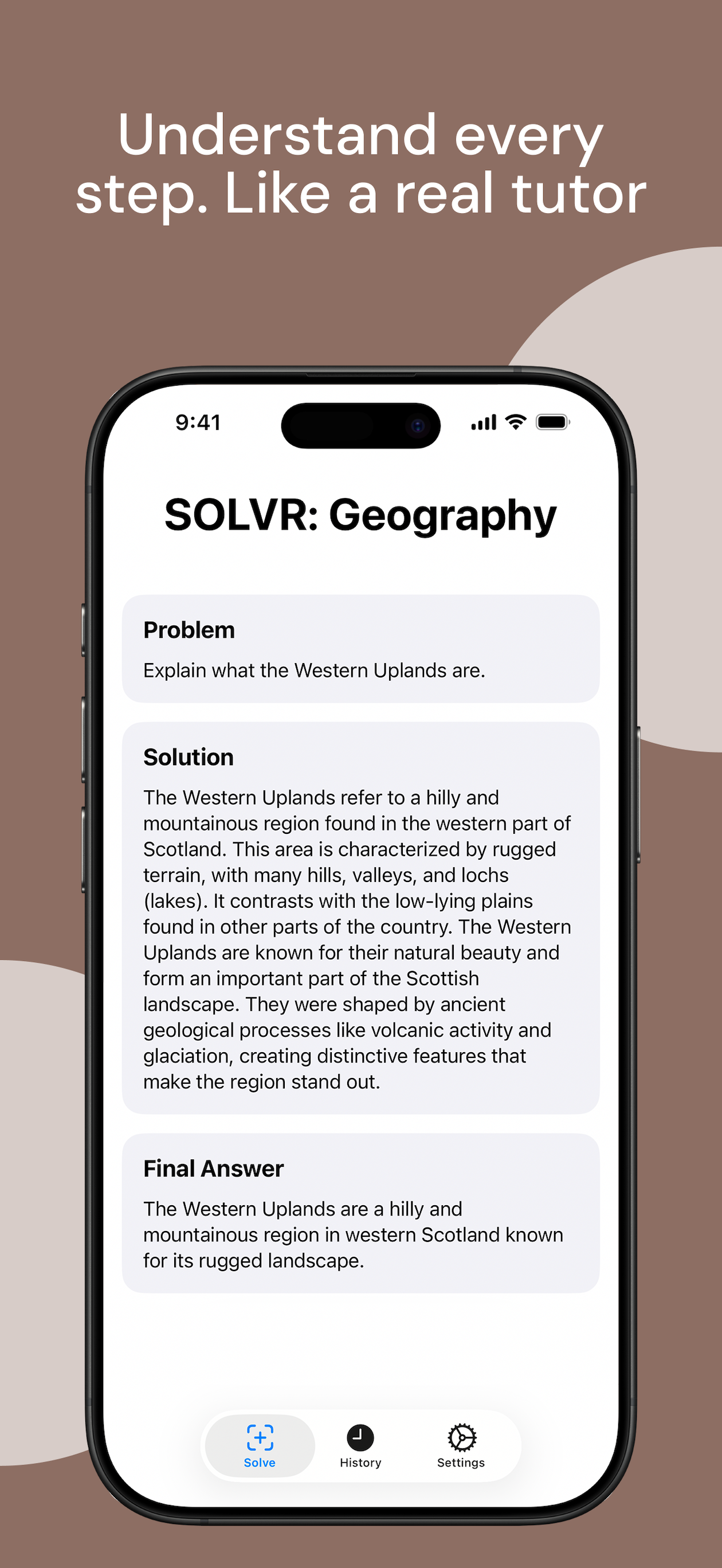 SOLVR: AI Geography Study App