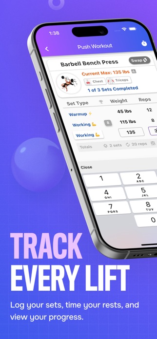 Bench Gym Log: Workout Tracker Screenshot 1 of 8
