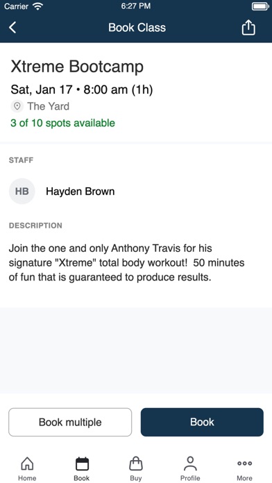 The Yard 901 iPhone screenshot 3 - Health & Fitness app