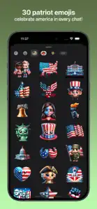 Patriot Emojis screenshot #2 for iPhone