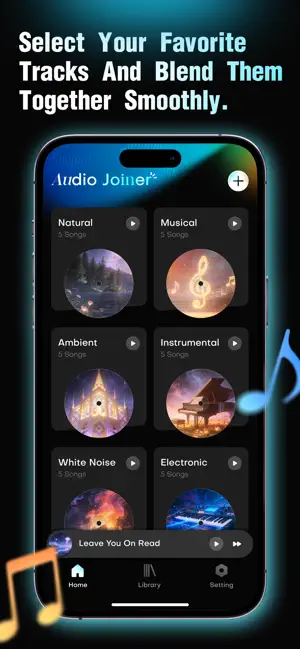 Audio Joiner-Mix&Merge iPhone screenshot 1