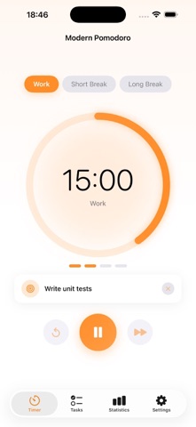 Pomodoro - Focus & Tasks Screenshot 1 of 3