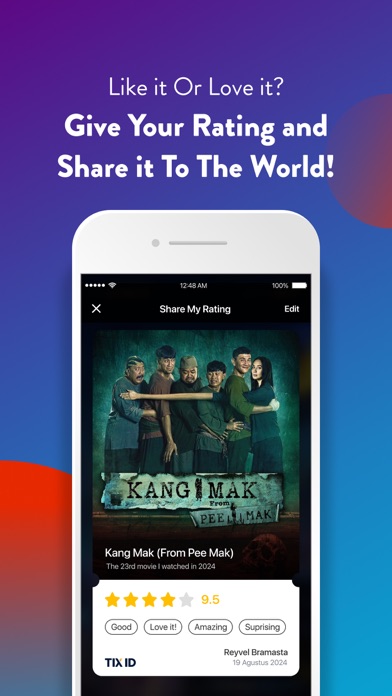 TIX ID Screenshot