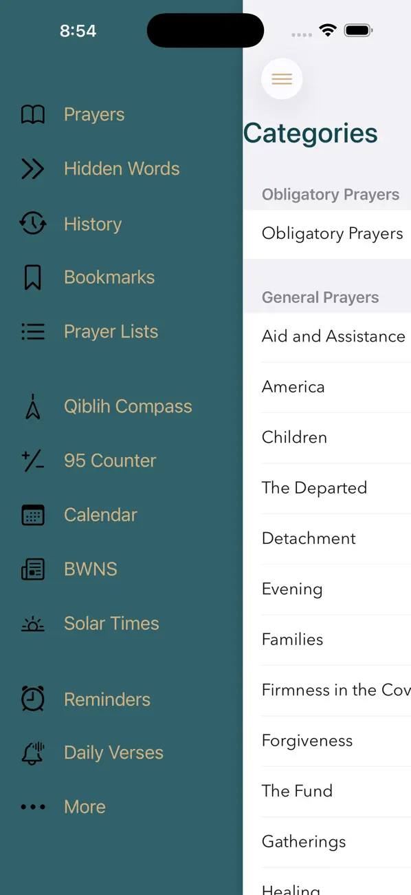Screenshot #1 pour Bahá'í Gebete