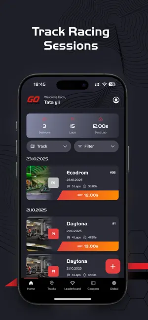 GoRacing - Gokart Race Tracker screenshot 2