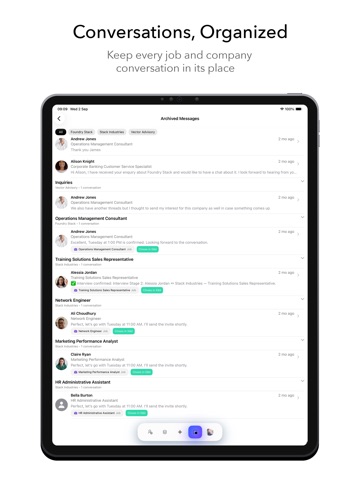 JobTag iPad screenshot