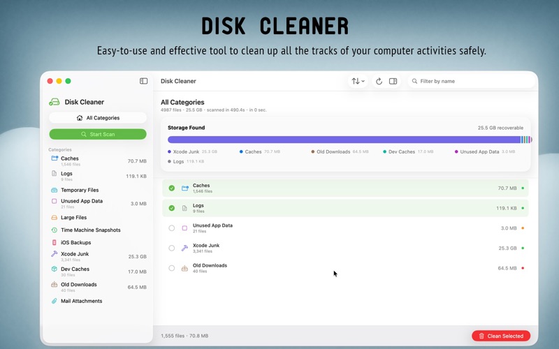 Screenshot #1 pour Disk Cleaner
