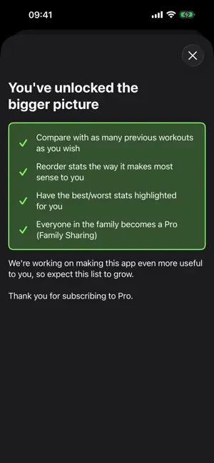 Compare Workout Session screenshot 3