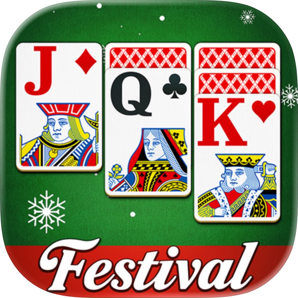 Apple App Store cover for Festival Solitaire-For Xmas