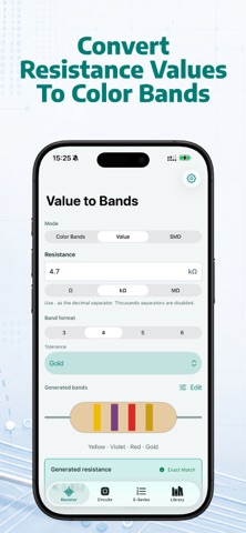 Resistor Code Calculator Pro iPhone screenshot