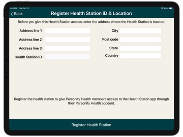 Health Station iPad screenshot