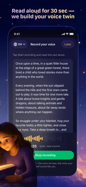 Bedtime Stories in Your Voice screenshot 3