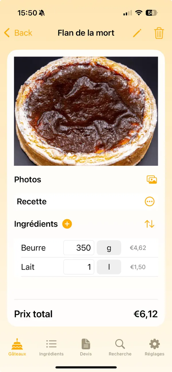 Screenshot #2 pour Cream de Gourmandise