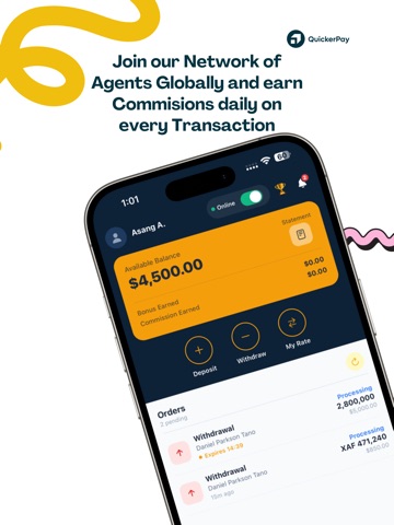QuickerPay Merchant iPad screenshot