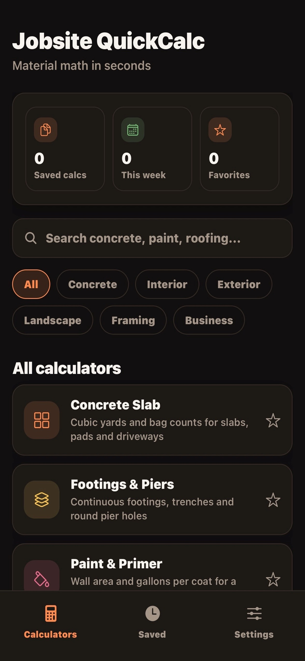 Jobsite QuickCalc screenshot 7
