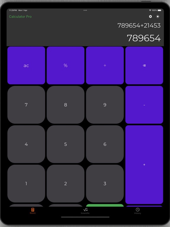 Screenshot #4 pour Calculatrice Calculatrice Pro
