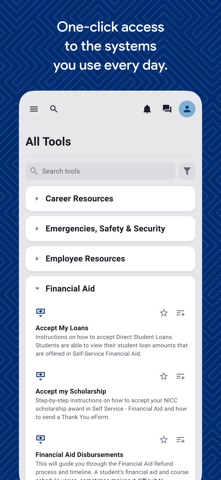 NICC MyCampus screenshot