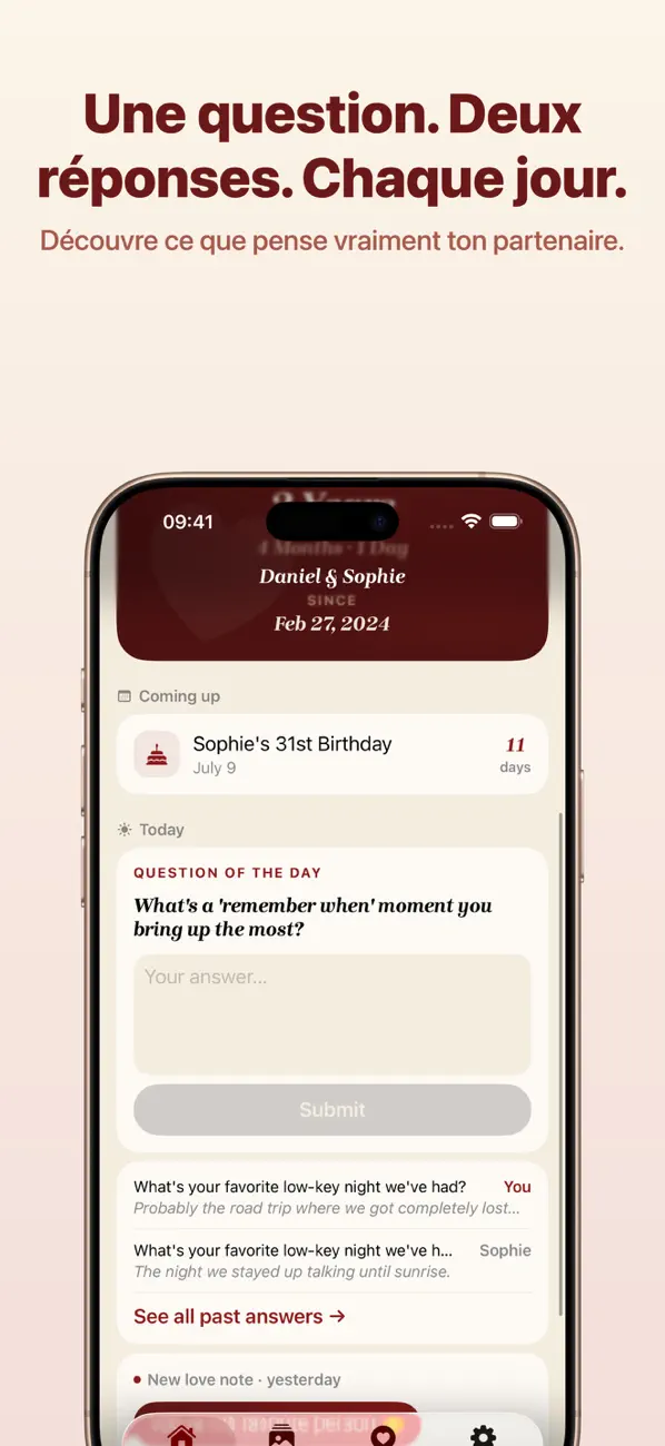Screenshot #3 pour Bloom : appli & widget couple