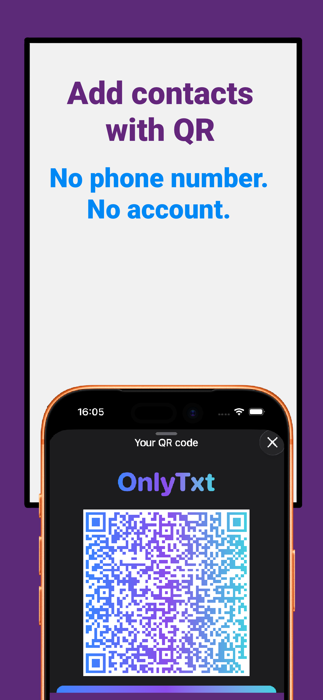 OnlyTxt: Private Text Chat screenshot 4