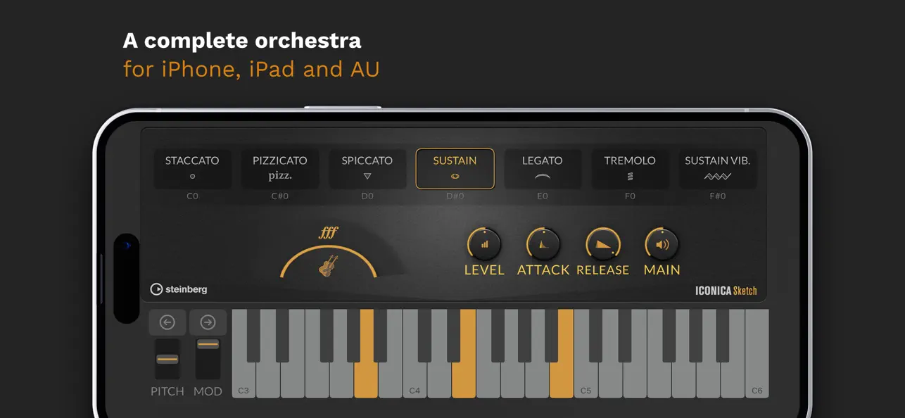 #1. Iconica Sketch - Orchestra app (iOS) 来自: Steinberg Media Technologies GmbH