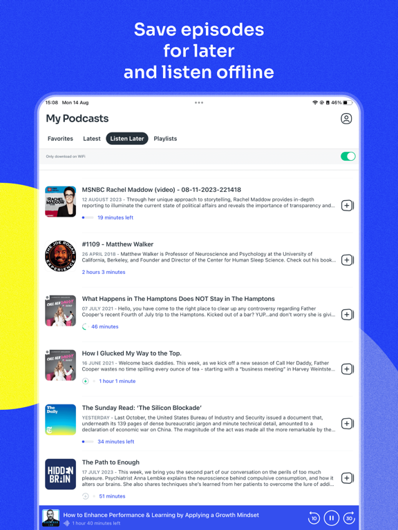 Podcast App iPad app afbeelding 6