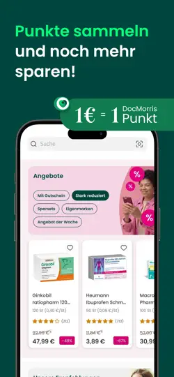 Screenshot von DocMorris Apotheke & E-Rezept auf dem iPhone 6