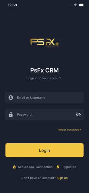 PsFxPro CRM screenshot 1