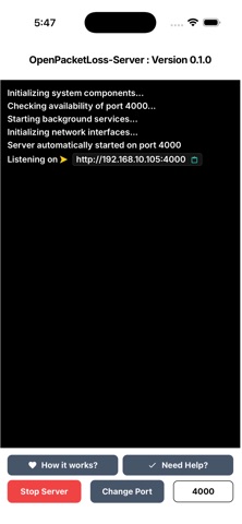 OpenPacketLoss-Server Screenshot 1 of 3