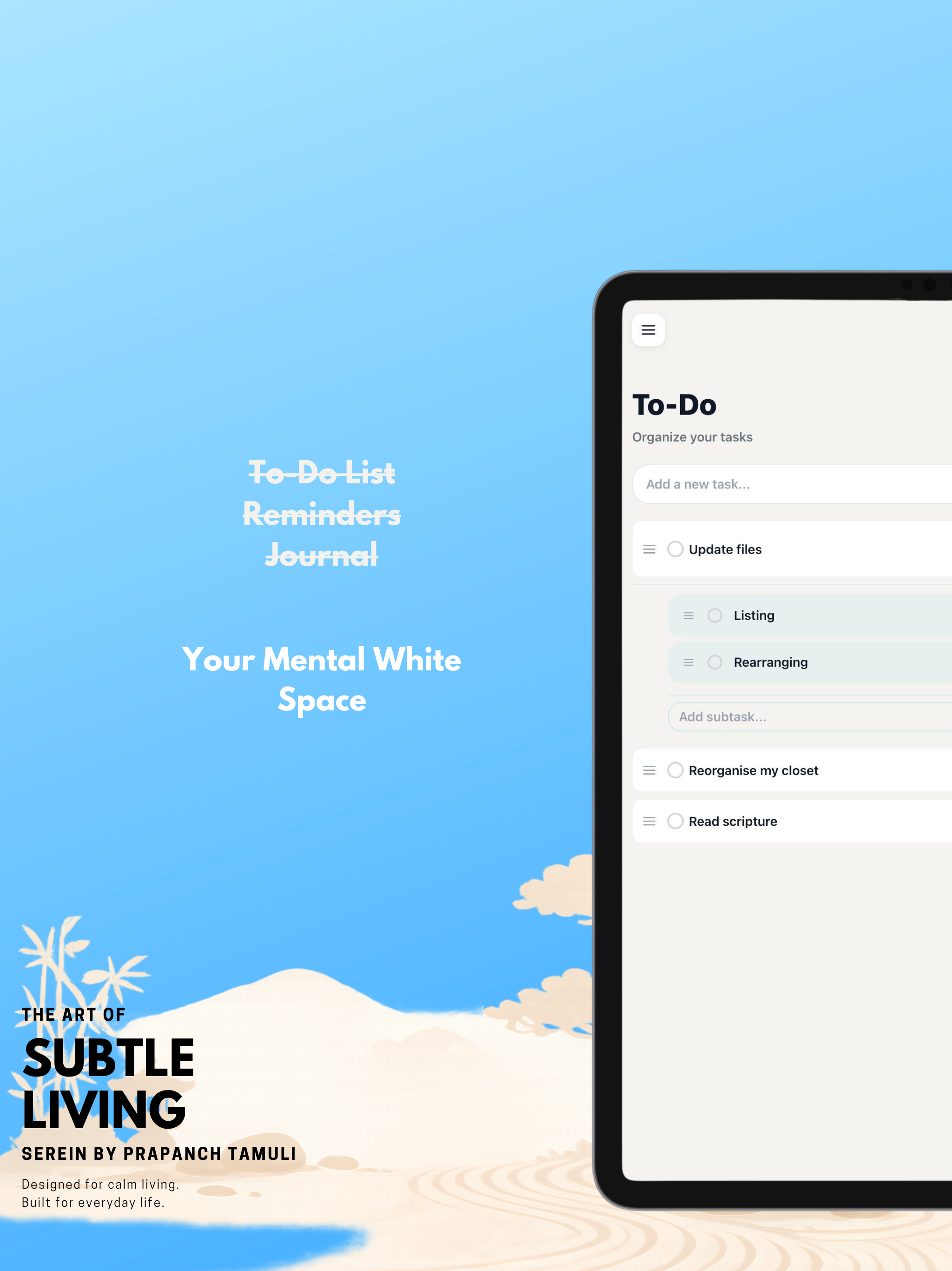 Serein: To-Do List & Journal
