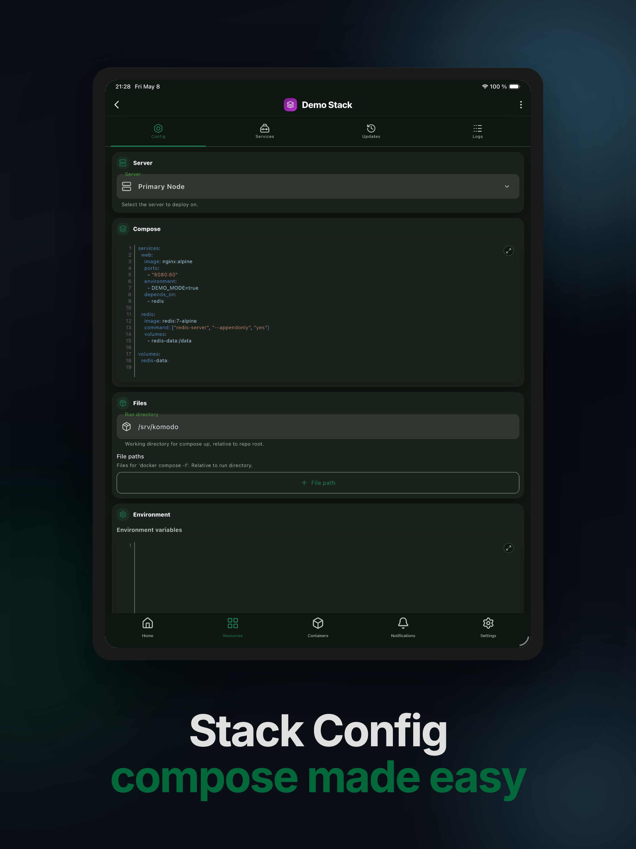 Komodo Go - Server Manager