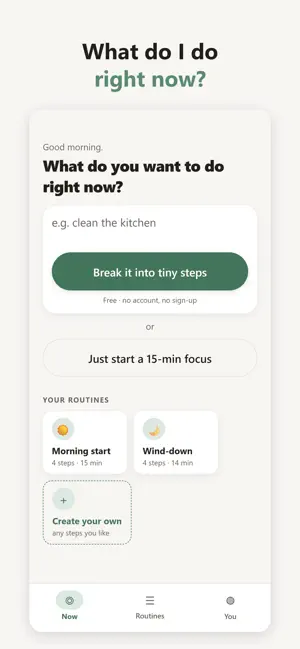 Now: ADHD Focus & Routines screenshot 2