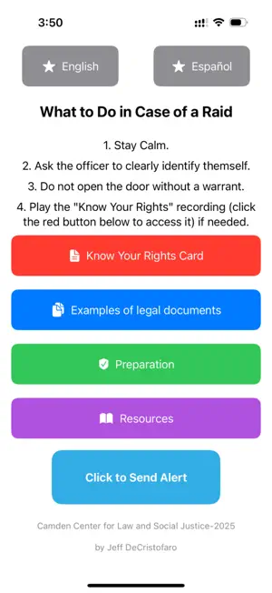 Camden Center-Know Your Rights screenshot 3