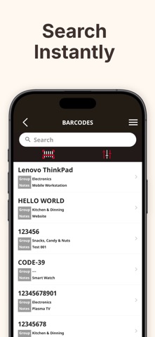 QR-Code & Barcode Generator iPhone screenshot