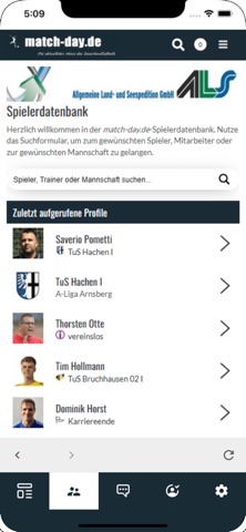 match-day.de iPhone screenshot
