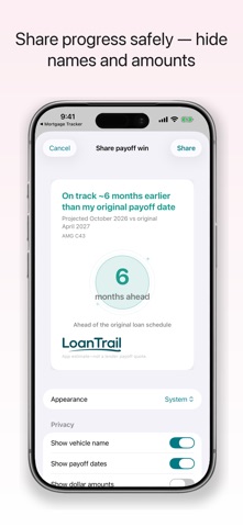 LoanTrail Auto Loan Tracker Screenshot 6 of 10
