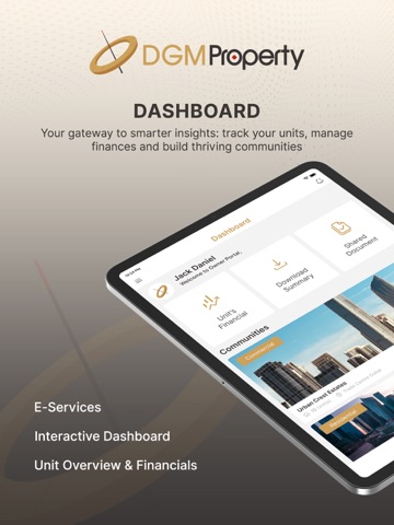 DGM Properties - Community App iPad screenshot