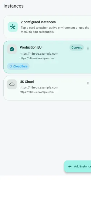 N8N Manager iPhone screenshot 3