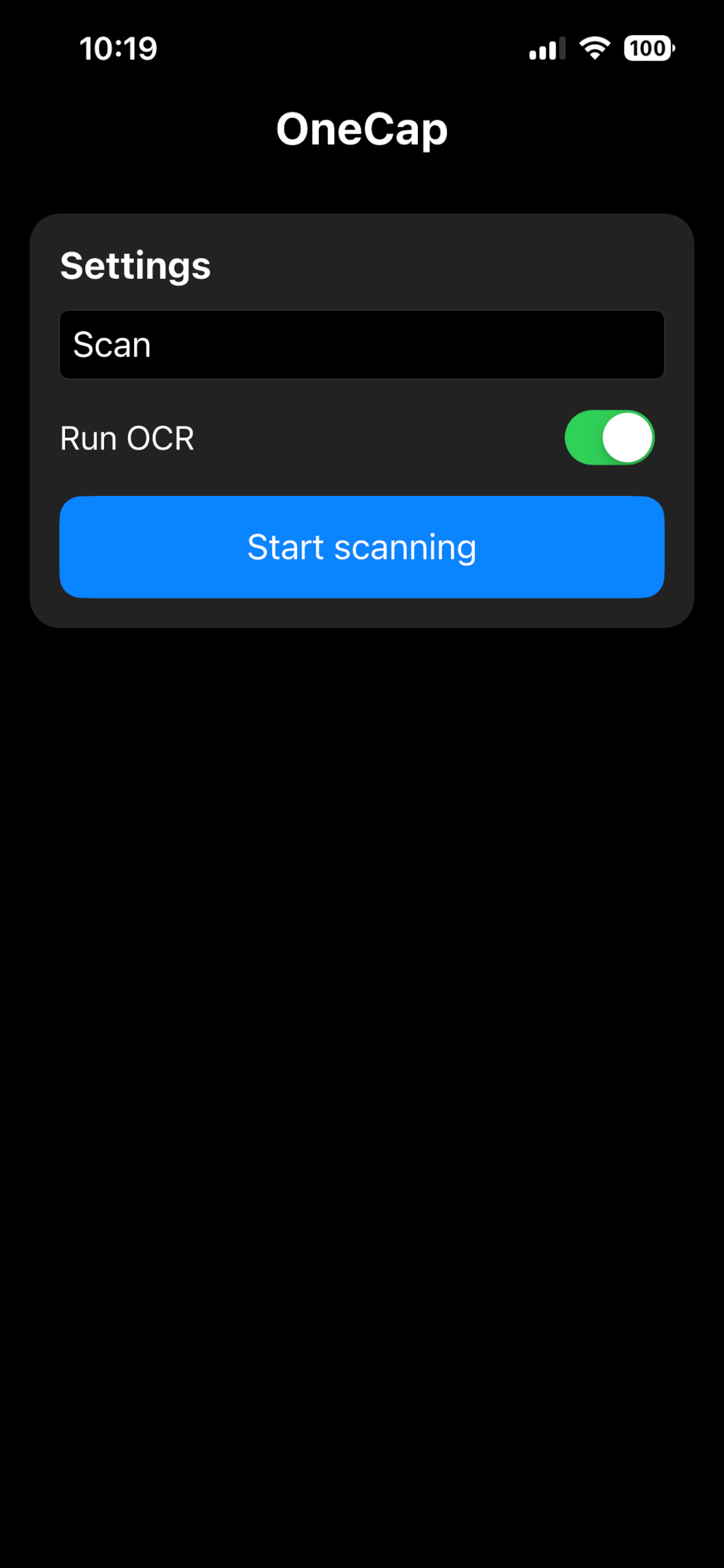 OneCap screenshot 2